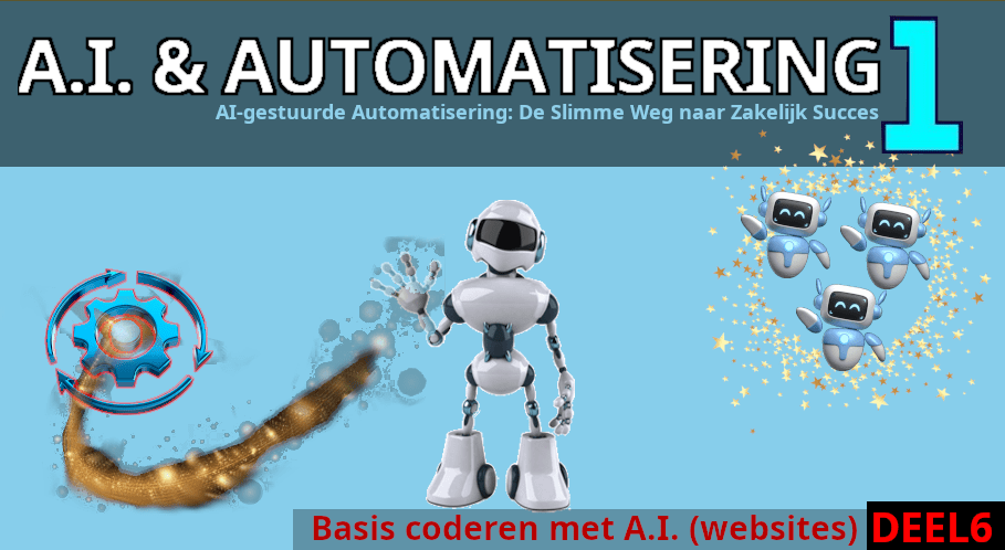 A.I. & Automatisering 1 – Deel 6, Basis coderen met A.I. (voor op websites)